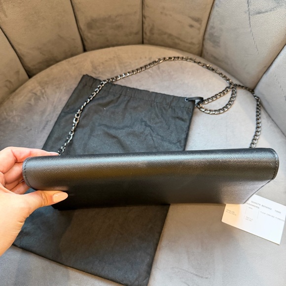 YSL Medium Kate Clutch Crossbody Bag Black - Picture 10 of 17